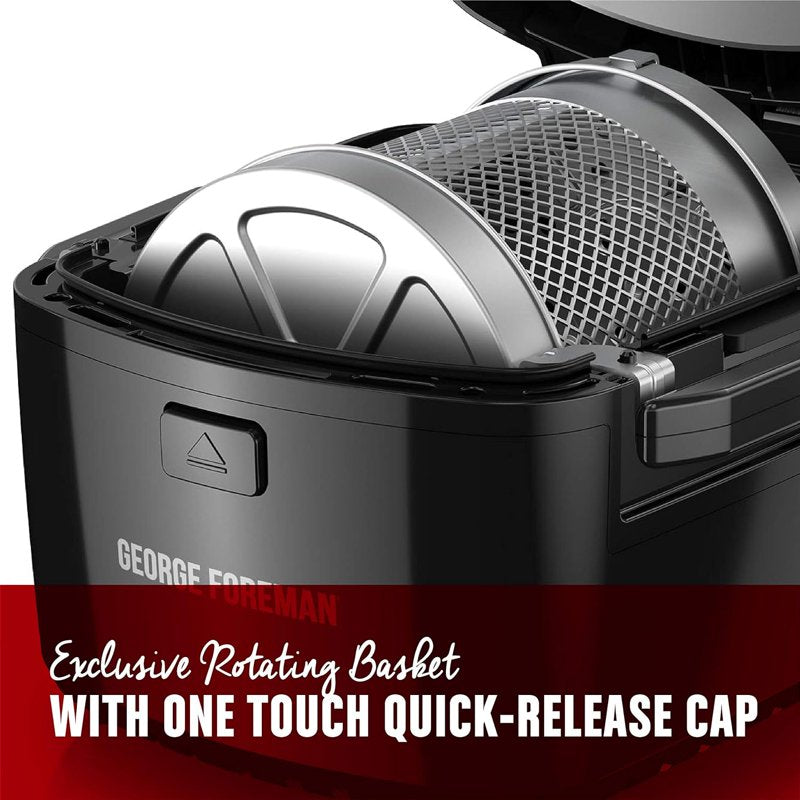 Air Fryer with Rotisserie - 3L Capacity, Exclusive Rotating Basket