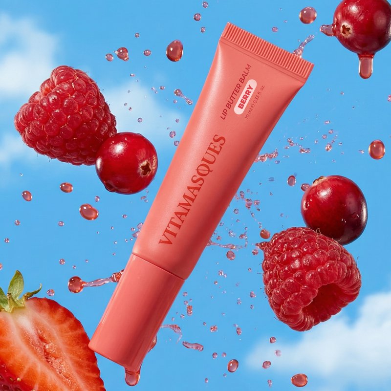 Berry Lip Mask with Hyaluronic Acid, Ceramides & Peptides - 0.33 fl oz