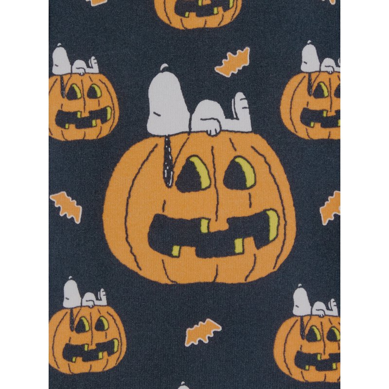 Peanuts Snoopy Gray Halloween Pajama Set for Boys - Long Sleeve Top & Sleep Pants, Size 6