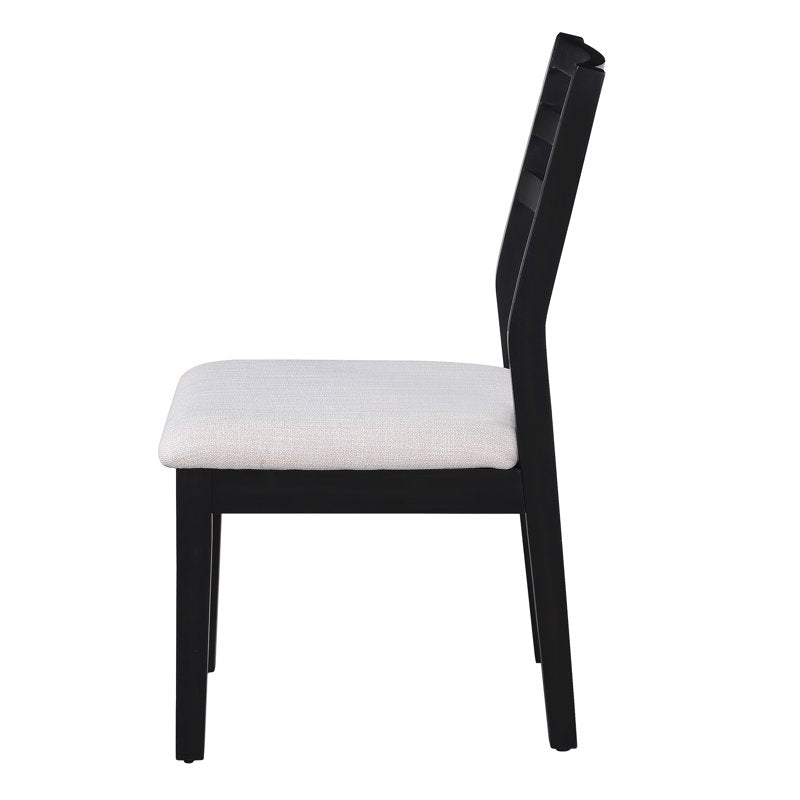 Ezra Dining Chair Set - 2 Pack Black and Cream