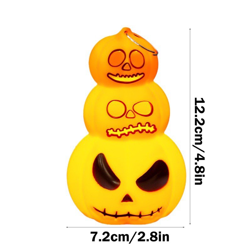 Halloween Pumpkin Lantern LED Light - Portable Indoor Outdoor Decor - Variation E