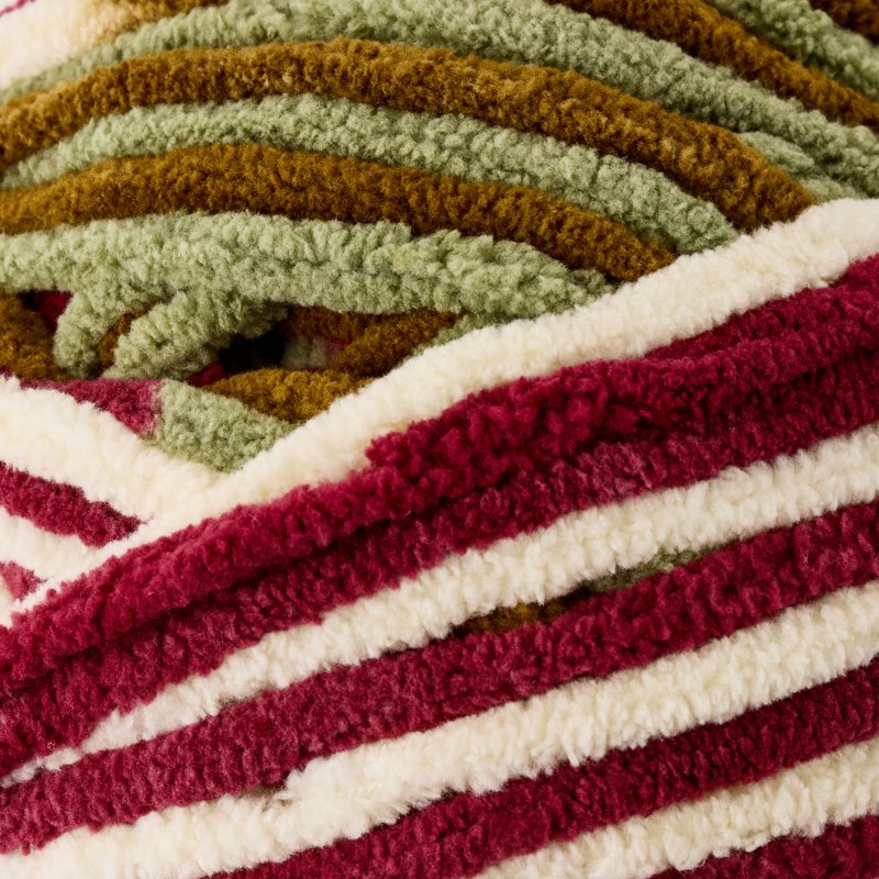 Autumn Roots Multi Chenille Yarn - Bulky 220 yd for Knitting & Crochet - Soft Polyester