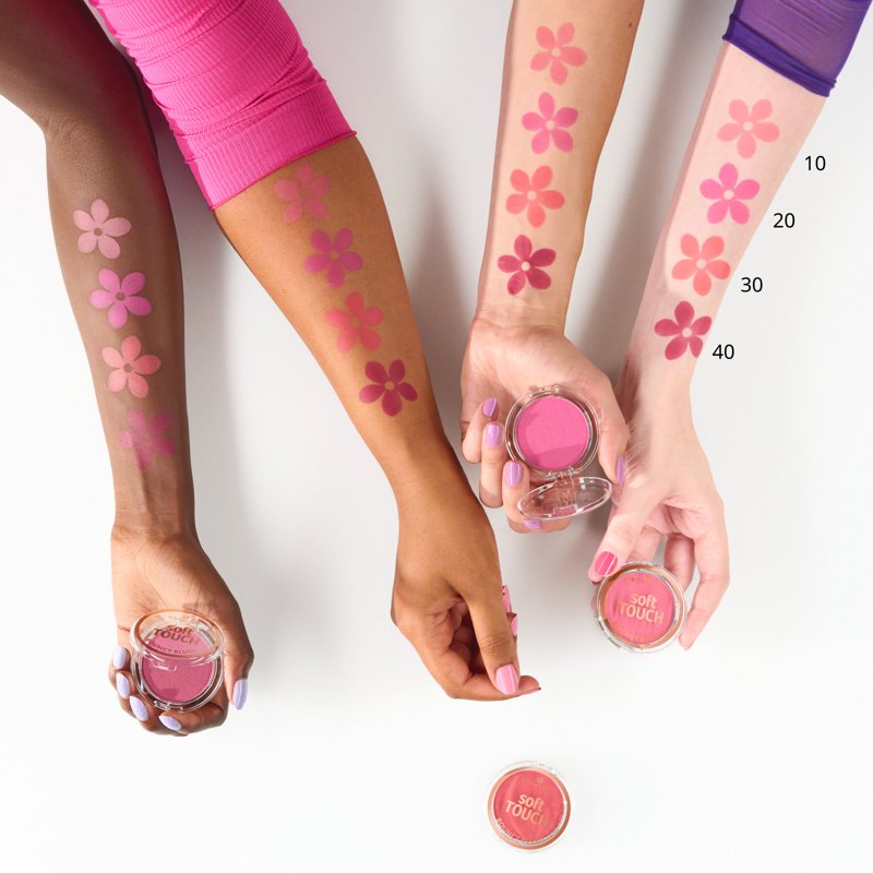 Soft Touch Bouncy Blush Cream-to-Powder Long-Lasting Pigmented Face Makeup