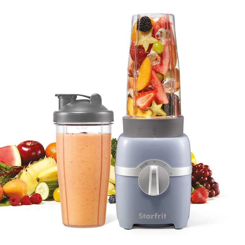 300-Watt Electric Personal Blender - 3 Speed, Gray