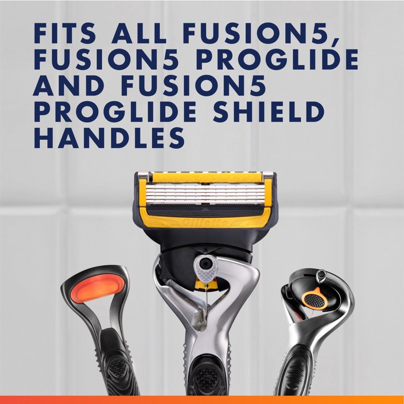 Pro Glide Shield Men's Razor Blade Refills with 5 Antifriction Blades