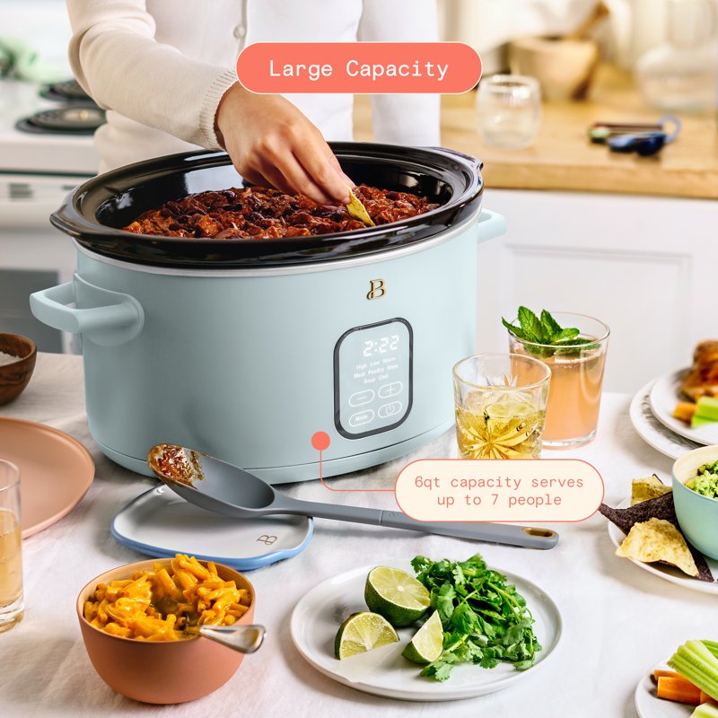 6 Qt Programmable Slow Cooker - Hydrangea
