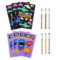 Halloween Activity Books with Push Pencils Party Favors - 12 Pieces