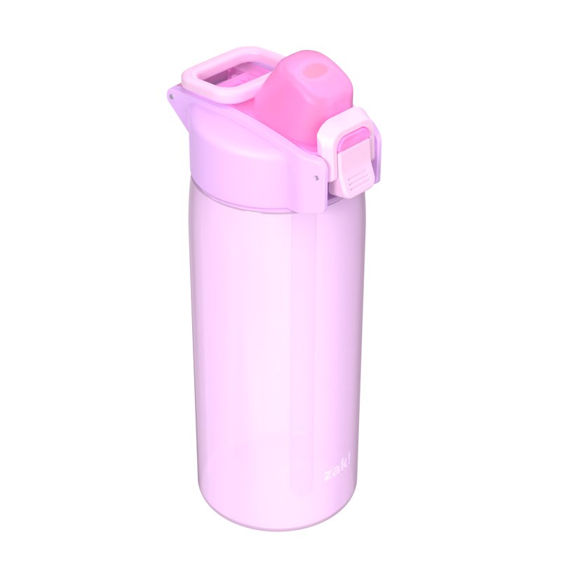 Durable Plastic 25oz Water Bottle with Locking Lid & Carry Handle - Purple