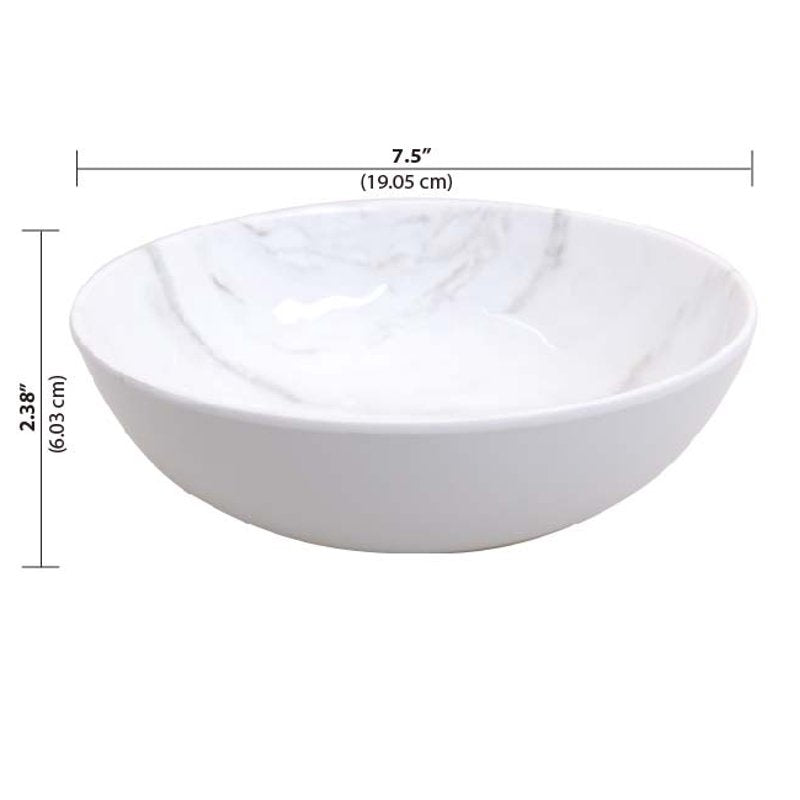 Melamine Marble Serve Bowl - Durable & Stylish Tableware