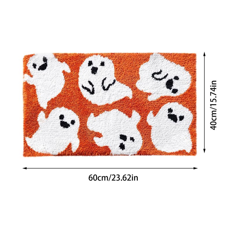 Halloween Non Slip Floor Mat for Indoor & Outdoor Decor - Spooky Design, Absorbent, Durable