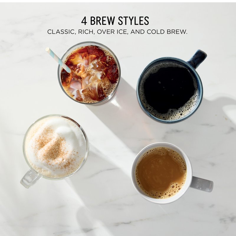 Single-Serve Coffee Maker with Rapid Cold Brew - Stone