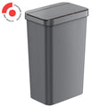 13.2 Gallon Touchless Gray Plastic Sensor Trash Can - Slim Bin