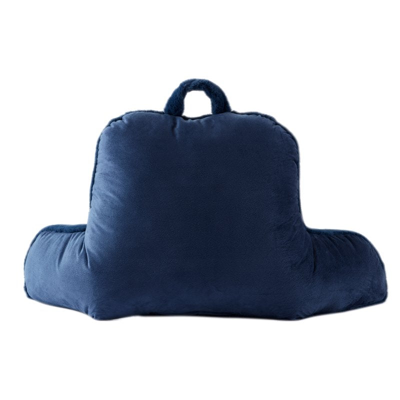 Mainstays Faux Fur Plush Backrest Pillow - Indigo, Specialty Size