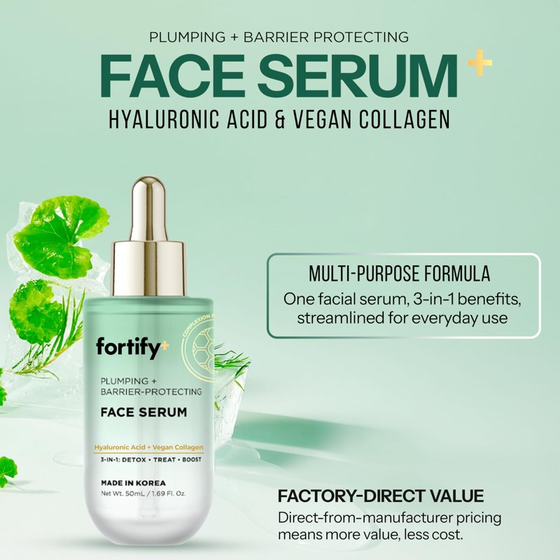 Hyaluronic Acid & Collagen Face Serum – Hydrating Anti-Aging Skin Care
