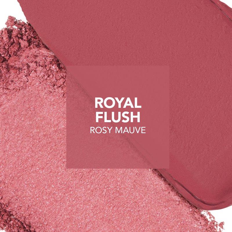Cream & Powder Blush Duo - Rosy Mauve Long-Wear Cheek Palette, 0.35 oz