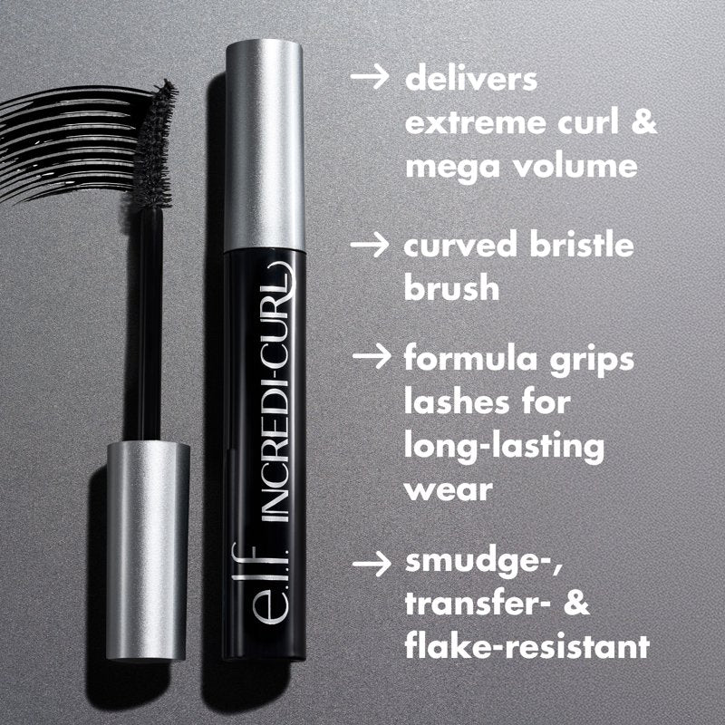 Volumizing & Curling Mascara - Long-Lasting Smudge-Proof Lash Lift