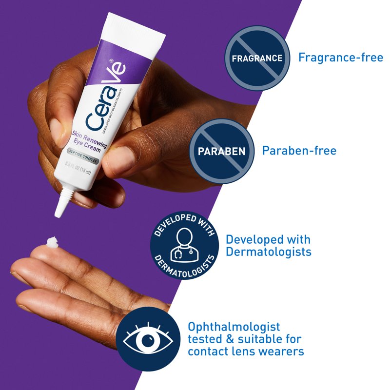 Renewing Anti-Aging Eye Cream for Dark Circles and Puffiness, 0.5 fl oz