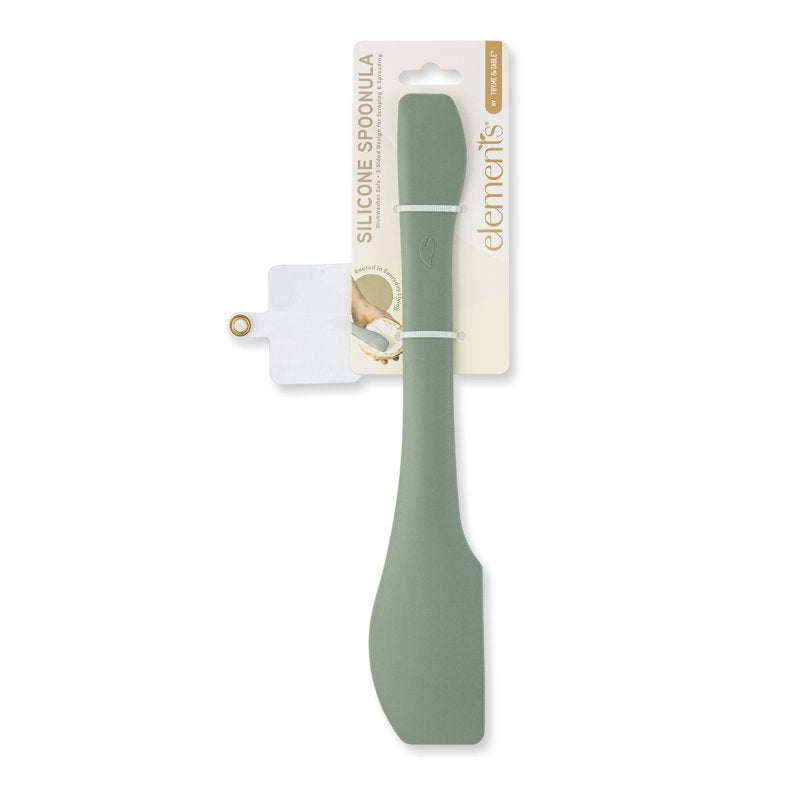 Silicone Spoonula - Versatile Heat-Resistant Kitchen Tool - Green