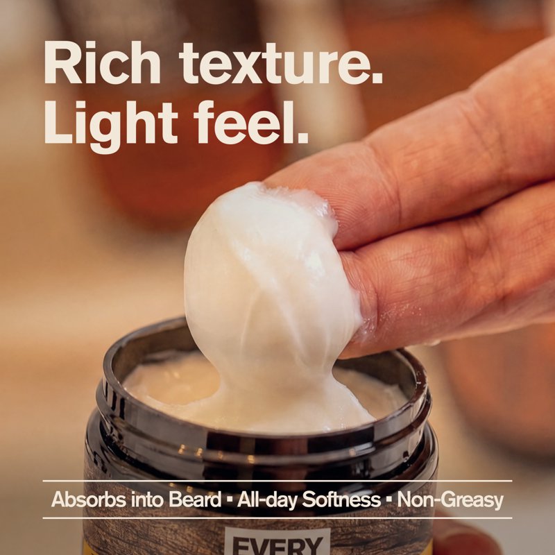 Beard Butter for Men - Softening & Hydrating with Shea & Coconut Oil - Vanilla & Cedar Scent - 4 oz