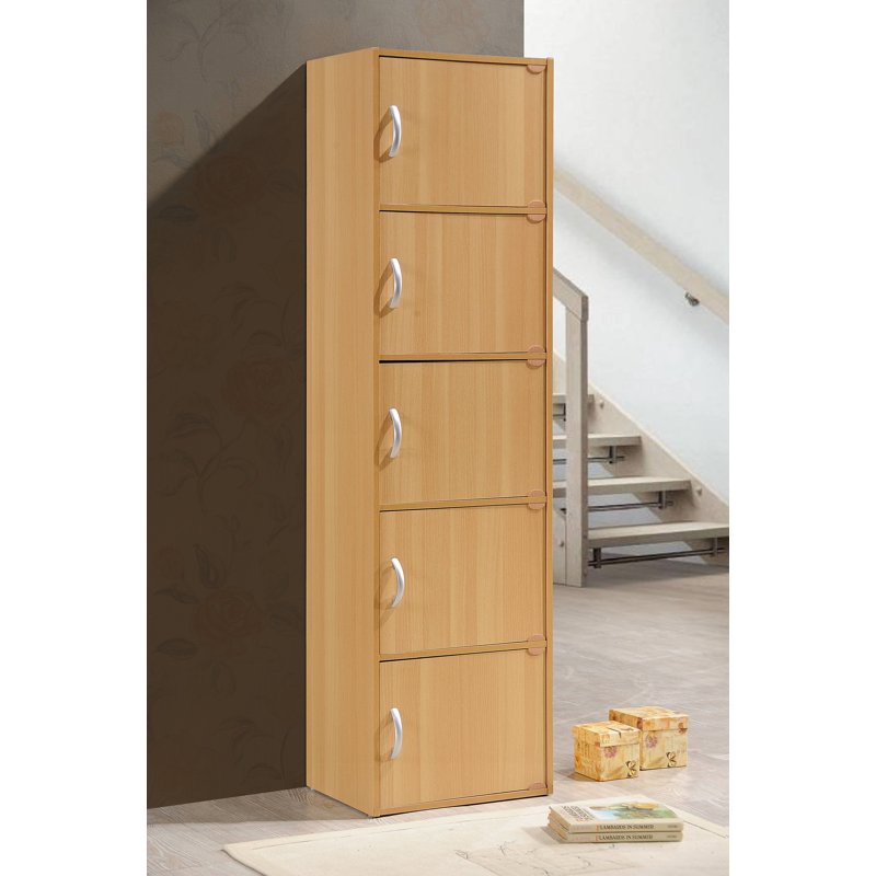 Multipurpose 5-Shelf Cabinet for Home & Office Storage