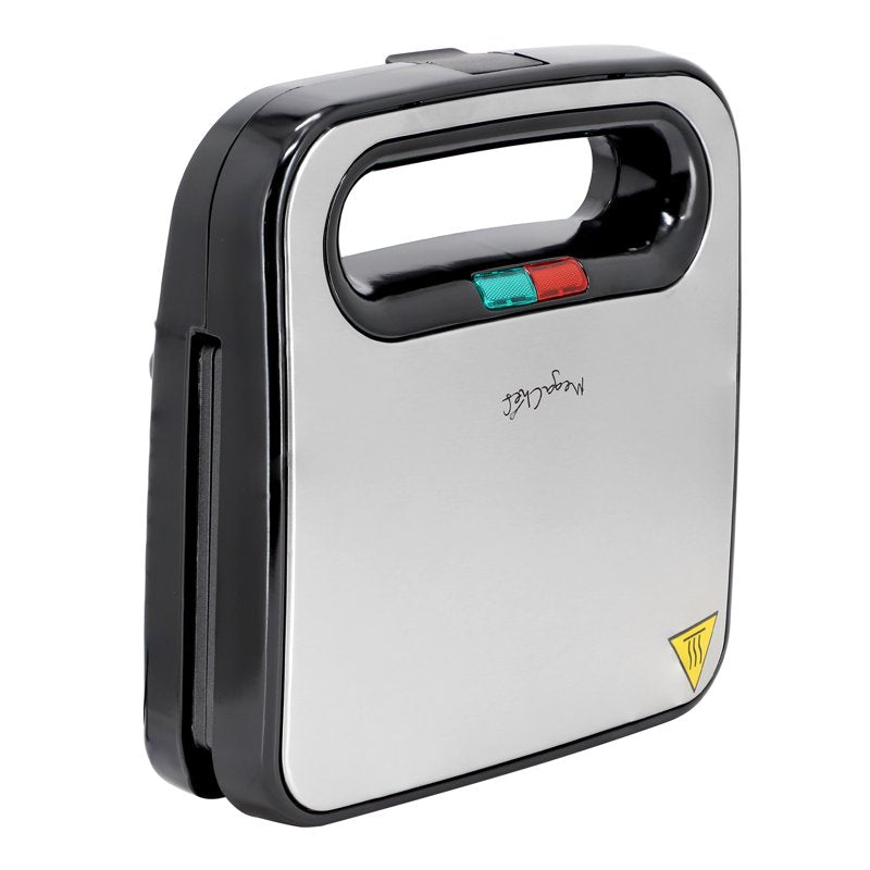 Electric Non-Stick Sandwich Maker - Silver Panini Press