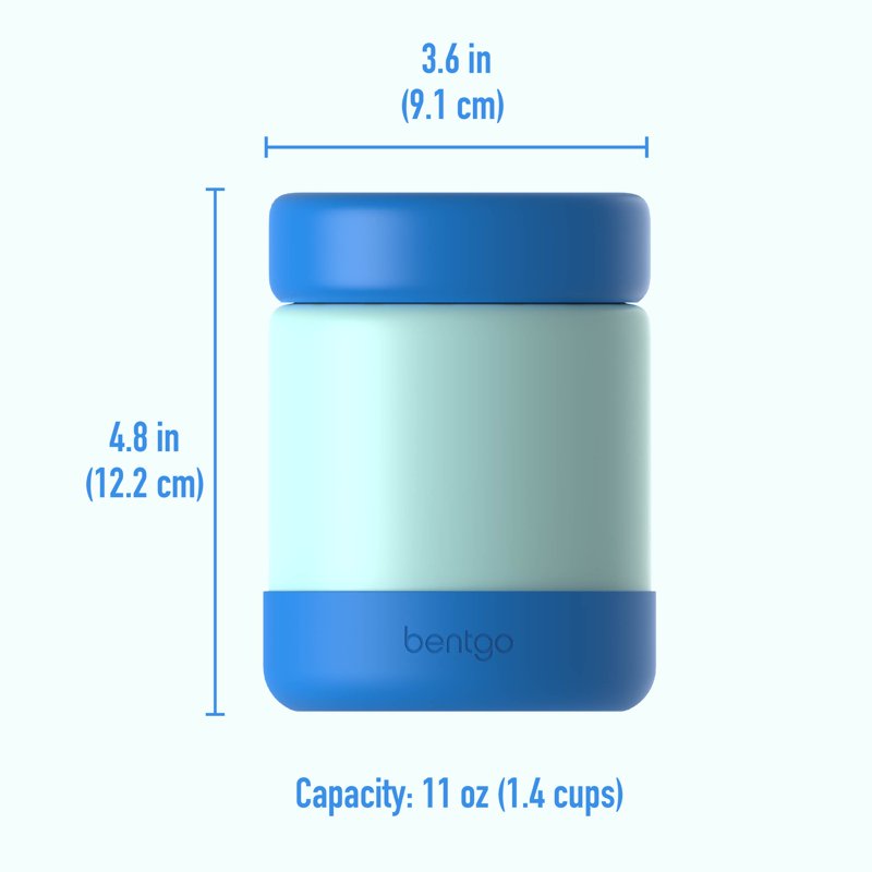 Kids Stainless Steel Insulated Food Jar - Blue - Leak Proof