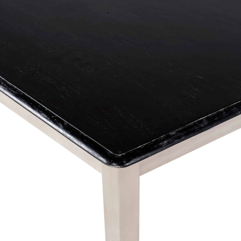 Shaker Rectangular Wood Dining Table - European Black Ash/Antique White