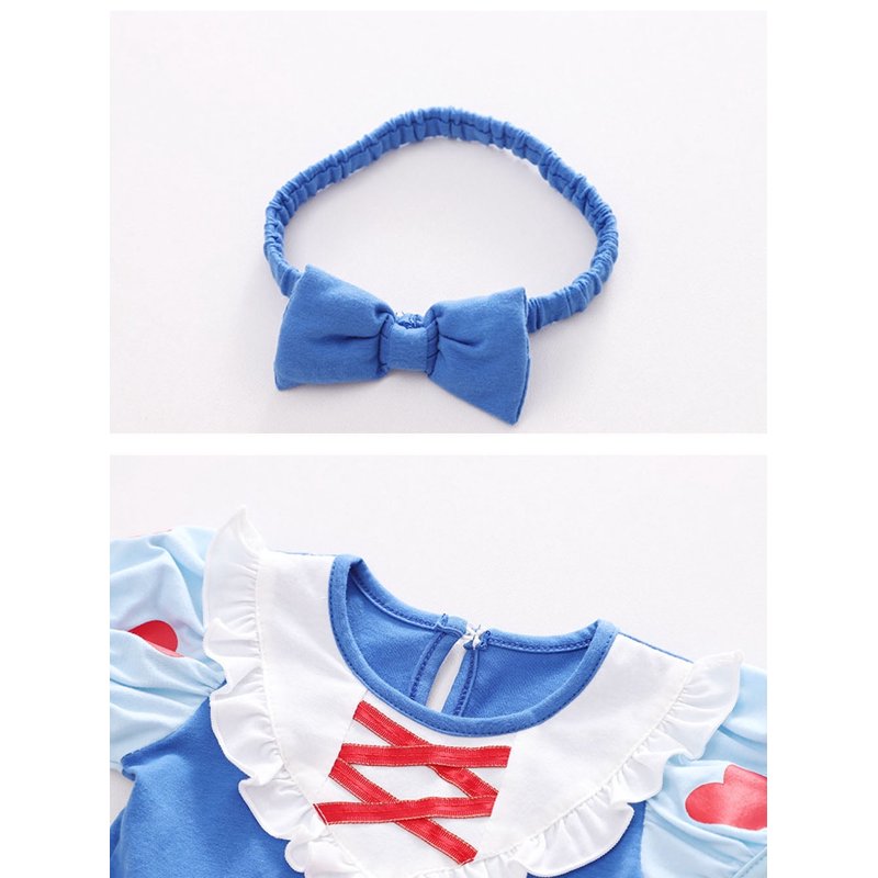 Infant Baby Girls Princess Dress Up Romper Tutu Dress with Headband - 2PCS Snow White, 3-6 Months