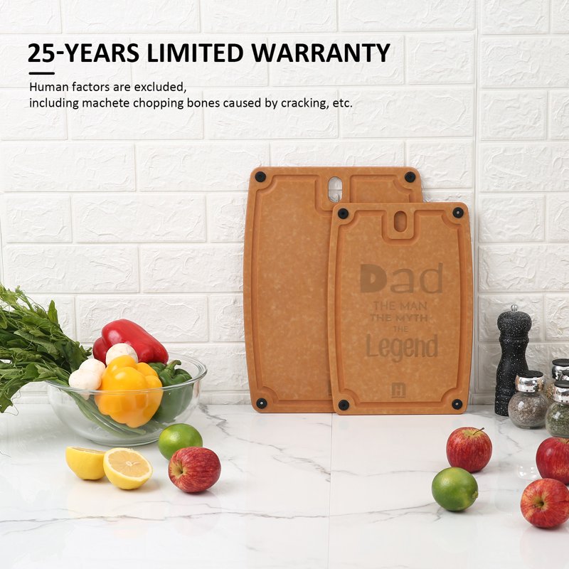 Eco-Friendly Composite Cutting Board Set - 2 Pack, Dad