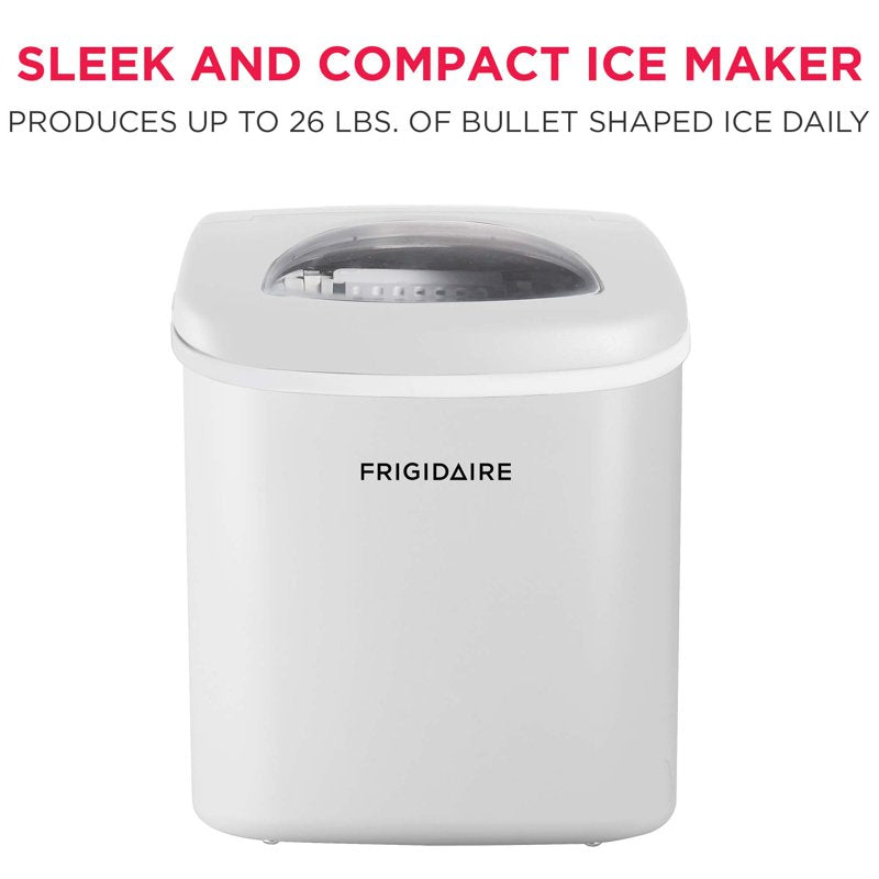 Countertop Ice Maker - 26 lb. Capacity, LED Controls, White