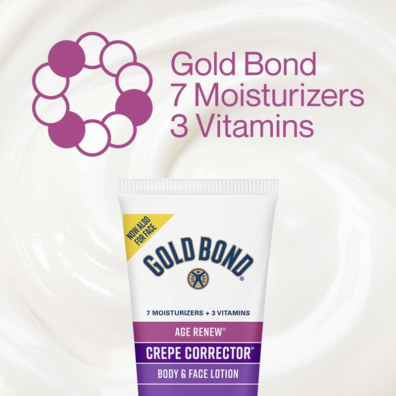 Gold Bond Age Renew Crepe Corrector Body Lotion, Replenishing &amp;