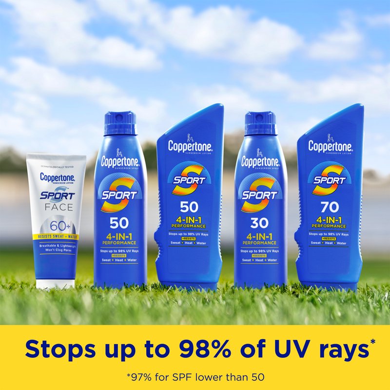 Sport Sunscreen Spray SPF 50 - Broad Spectrum UVA/UVB Protection, 5.5 oz