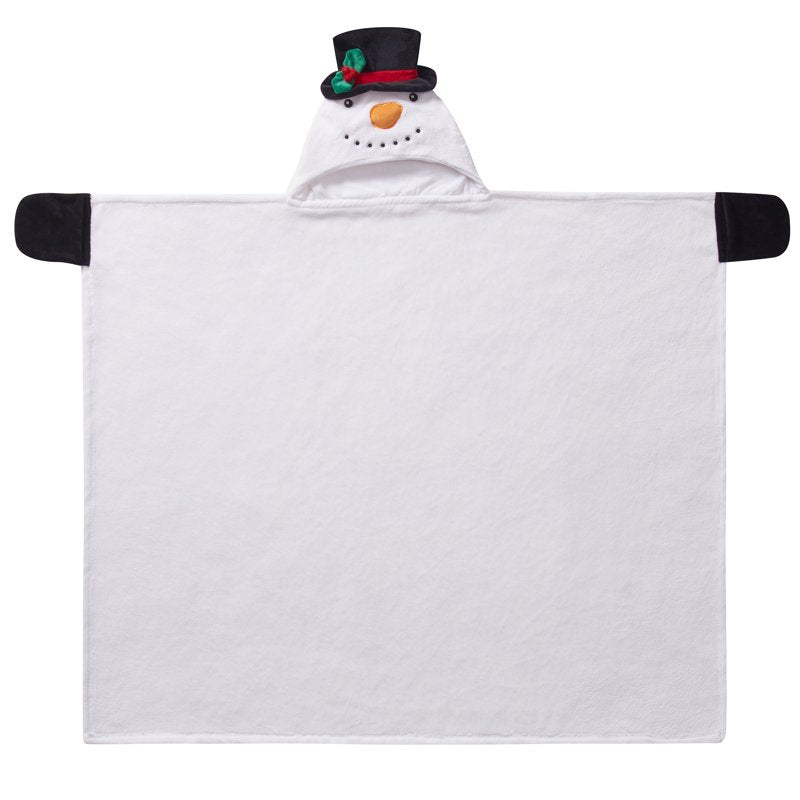 Your Zone Hooded Throw Blanket - Snowman, White Snowman, 40x50 Kids Cozy Blanket