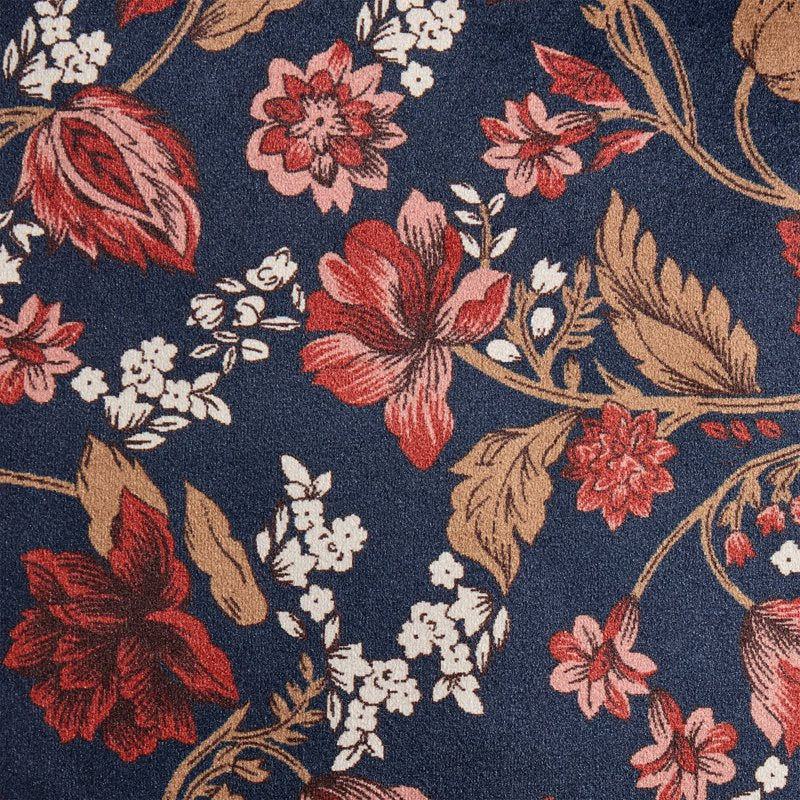 Greystone Floral Velvet Decorative Pillow 20x20 inches - Home Decor Collection