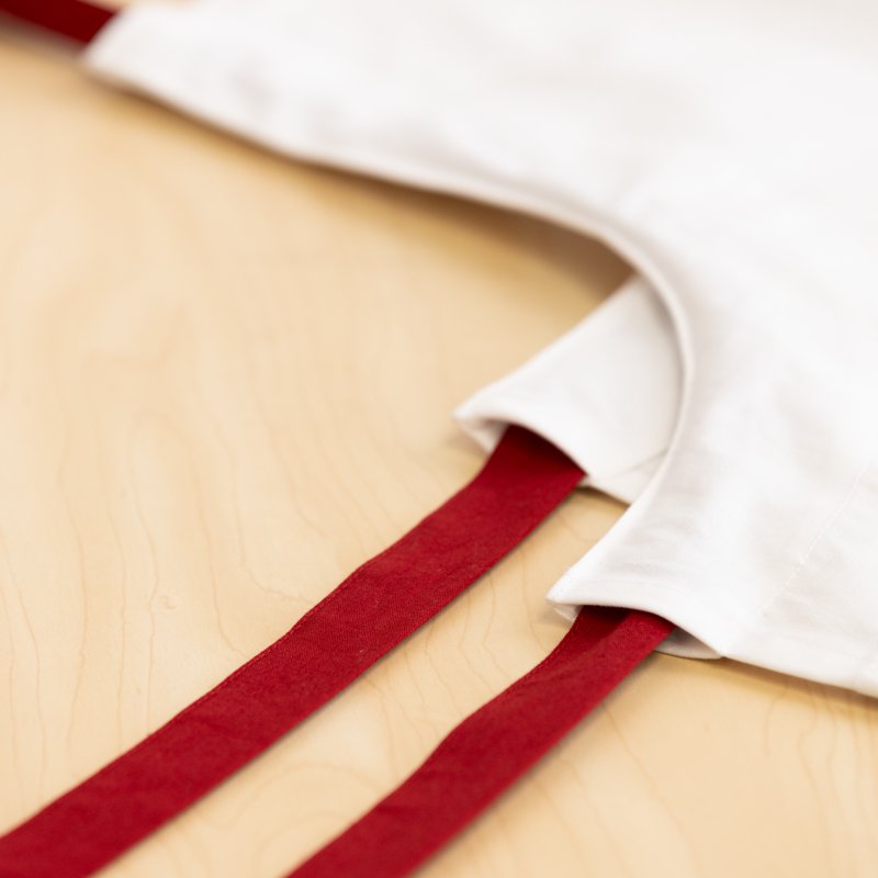 Chef Kitchen Apron - 28" x 32" Cotton Apron with Pocket - Red