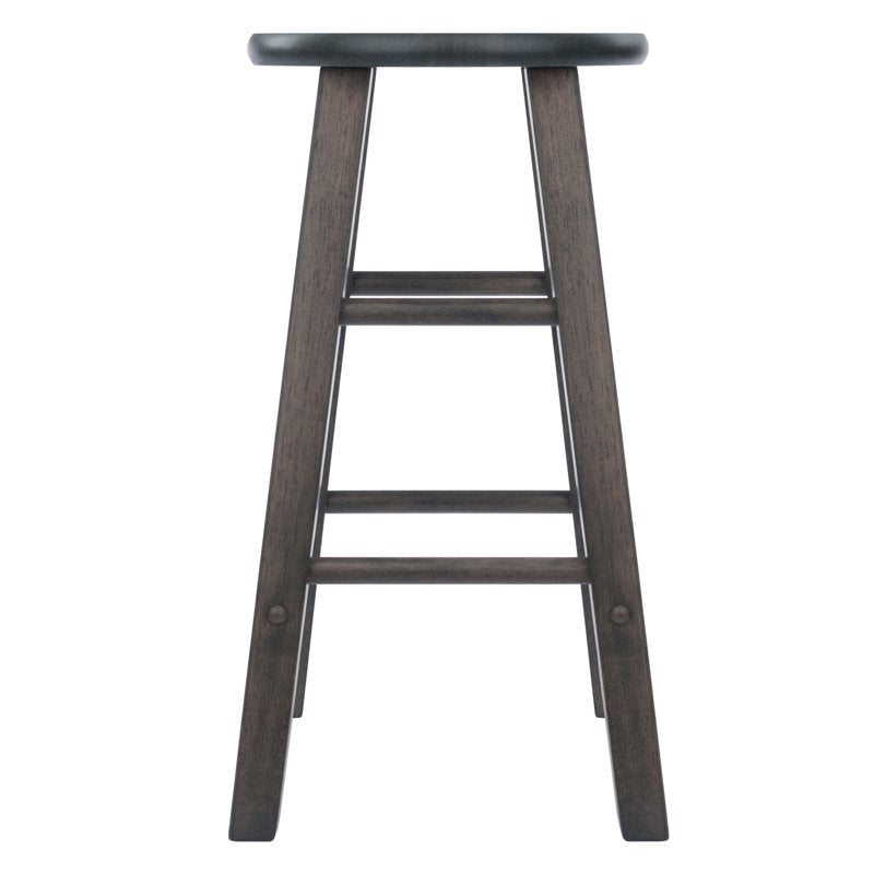 Counter Stools Set - 2-Piece Oyster Gray, 24-Inch Height
