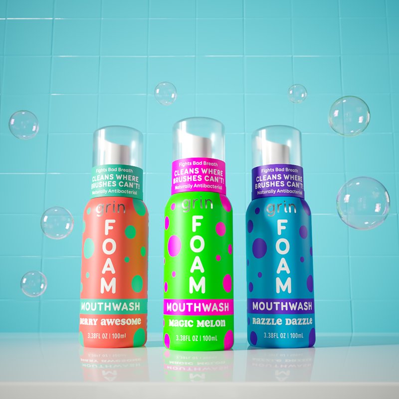 Kids Foaming Mouthwash - Fluoride-Free & Alcohol-Free Oral Care for Children