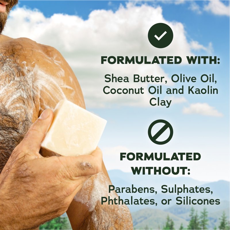 Natural Men's Bar Soap 3-Pack - Cold Process Body Soap for All Skin Types