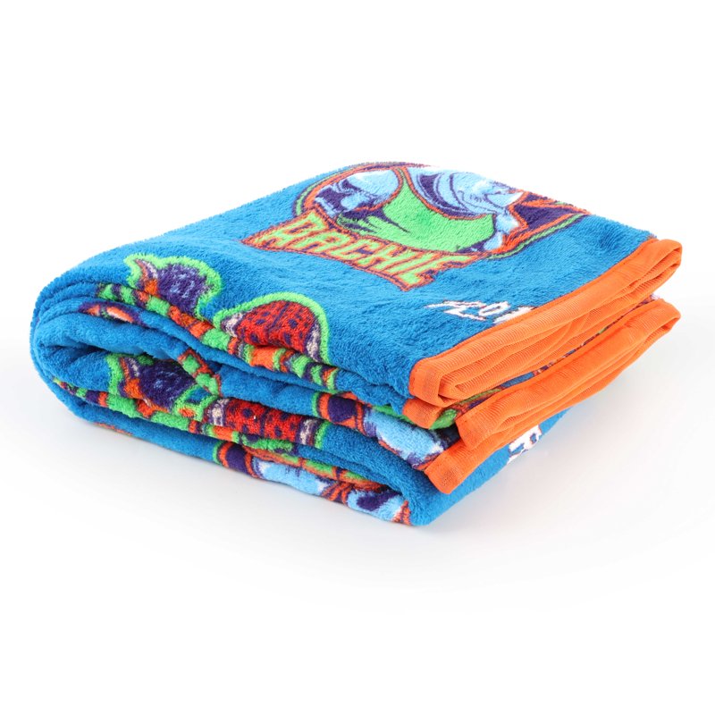 Kids Throw Blanket - Blue GOAT Movie with Will the Goat Badge Design, 46x60 inches