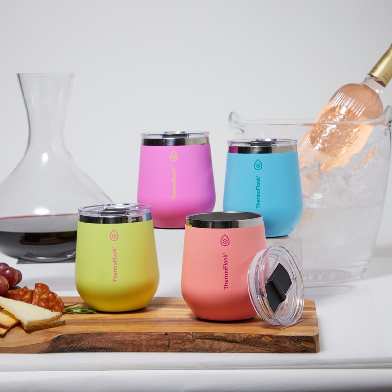 12oz Stainless Steel Wine Tumbler - Screamin' Green