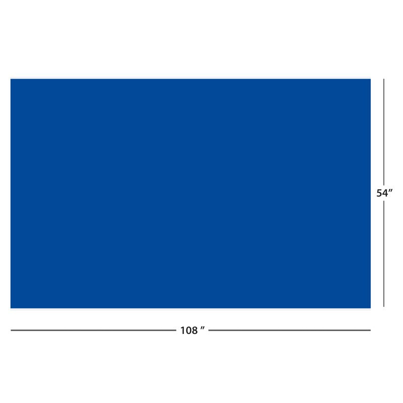 54 x 108 Inch Blue Rectangular Plastic Table Covers - 6 Pack