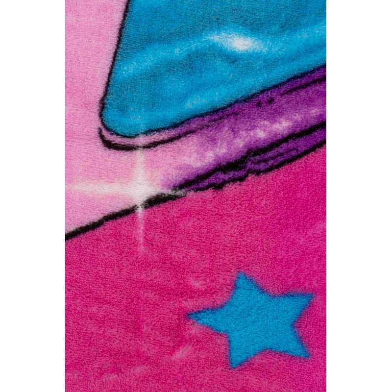 Monster Jam Sparkle Smash Throw Blanket - Pink Coral Fleece 46x60 Inches