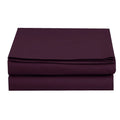 1500 Thread Count Twin Purple Flat Sheet - Elegant Comfort