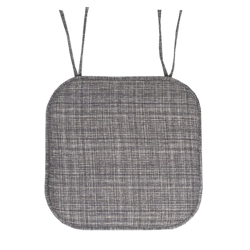 Memory Foam Non-Slip Chair Cushion Pad with Ties - 2 Pack, Multi Gray