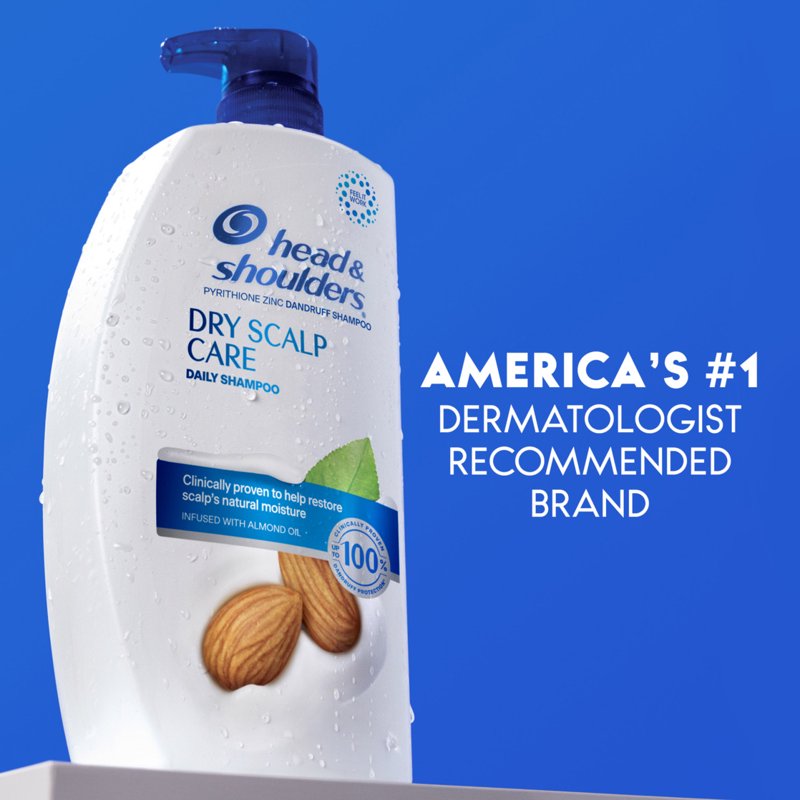Dandruff Shampoo for Dry Scalp with Almond Oil, 28.2 oz