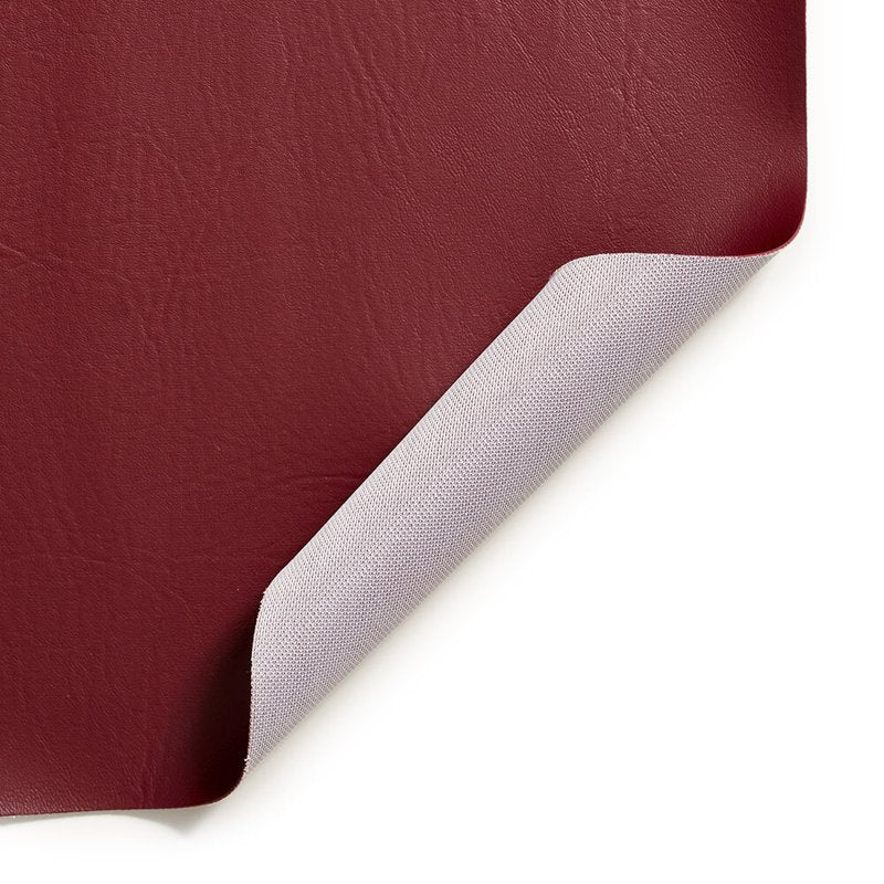 Vinyl Fabric by the Yard - Waterproof Faux Leather Upholstery Material, Wine