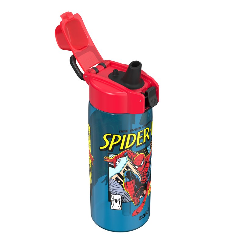 Spiderman Water Bottle - 25oz Durable Plastic - Blue