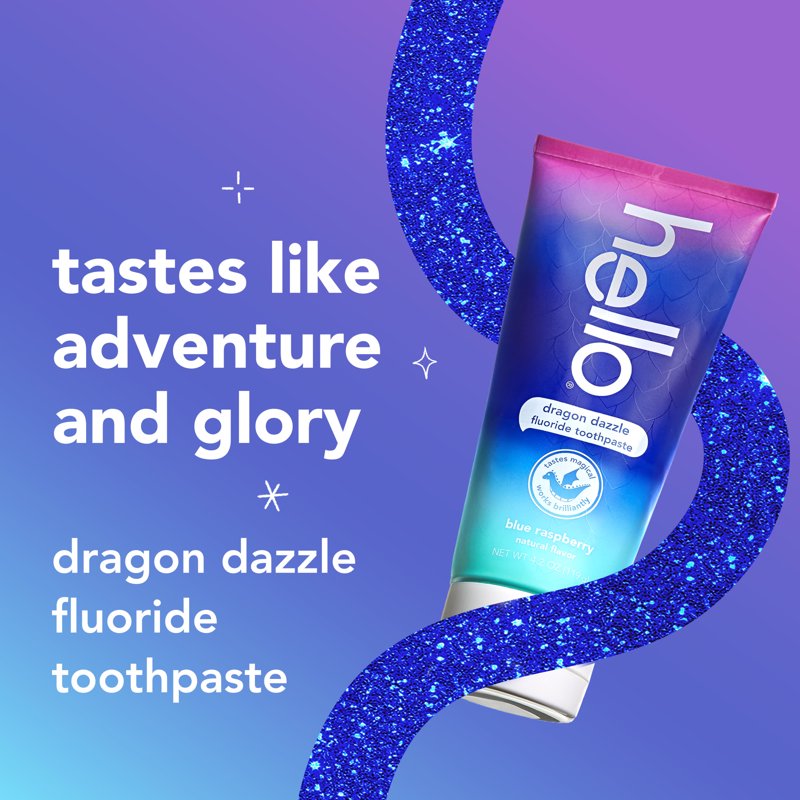 Kids Toothpaste with Fluoride - Blue Raspberry Flavor, 4.2 oz