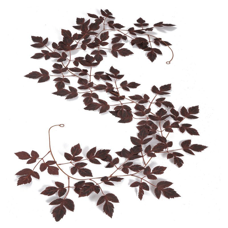 Fall Leaf Garland with Flexible Wire Stems - Red A Autumn Foliage Decor