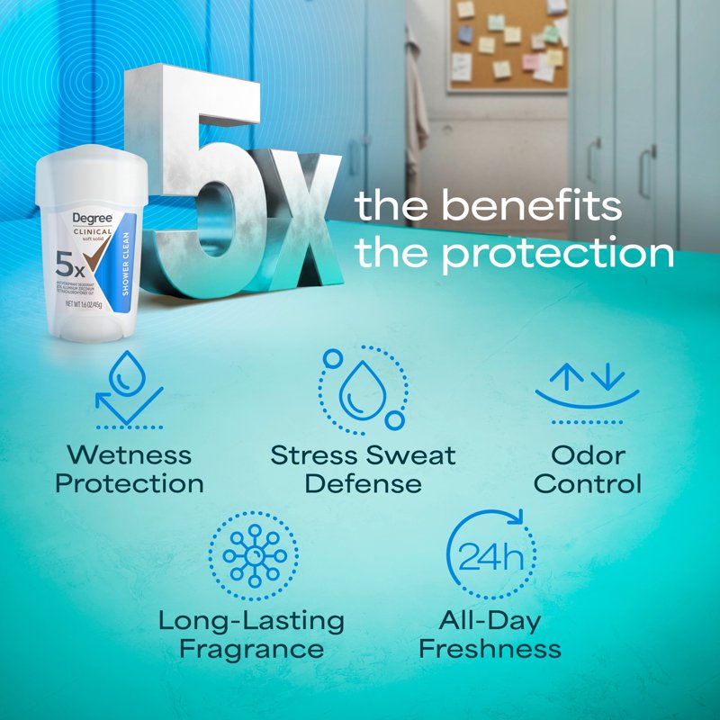 Clinical Strength Antiperspirant Deodorant, 96-Hour Protection, 3 Pack